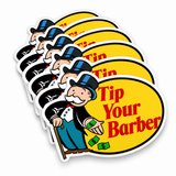 6 Tip Your Barber Stickers