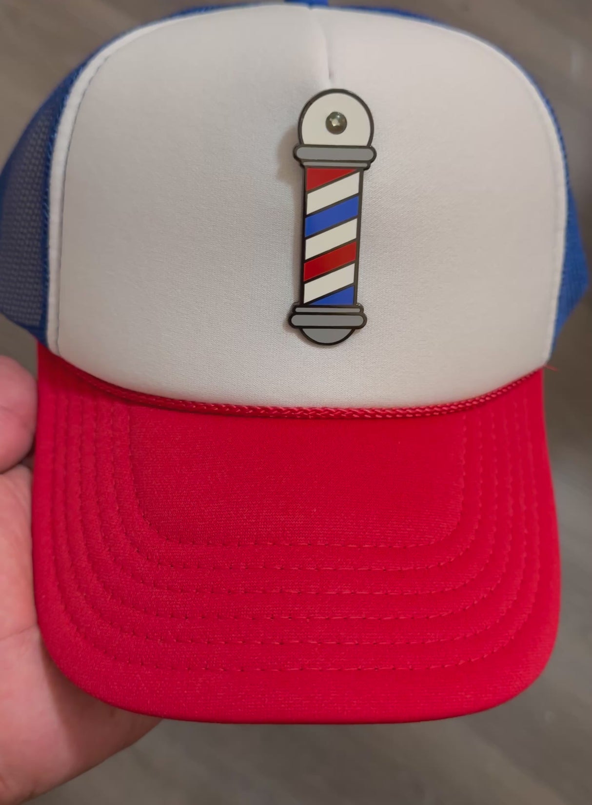 Barber Pole Trucker Hat